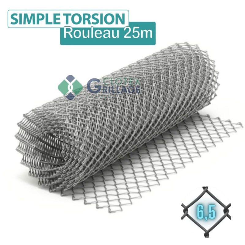 Grillage Simple Torsion Galvanisé 6,5/14